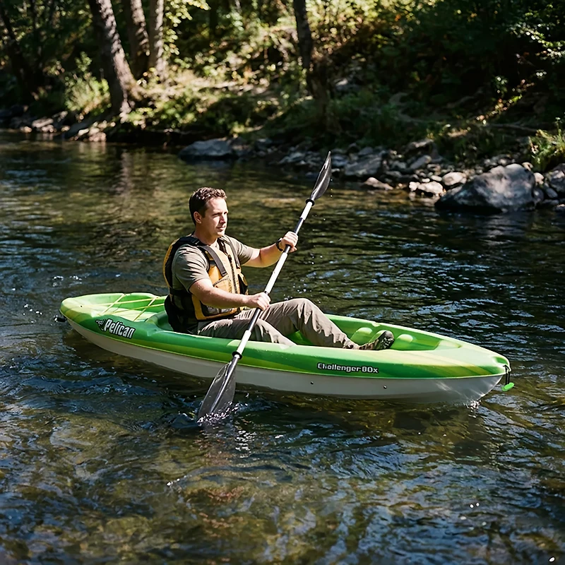 Pelican Challenger 80X 8 ft 4 in Sit-In Angler Kayak With Paddle