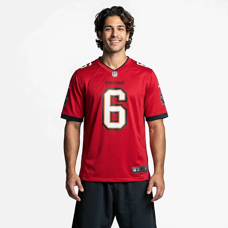 Nike Men's Tampa Bay Buccaneers Baker Mayfield Game Home Player Name and Number Jersey