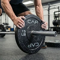 CAP Barbell 30 lb Olympic Speckled Bumper Plates Pair