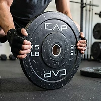 CAP Barbell 30 lb Olympic Speckled Bumper Plates Pair