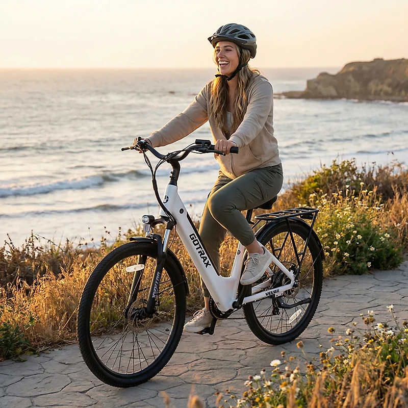 GOTRAX Adults' Veloz City 27.5" 7-Speed Electric Bike