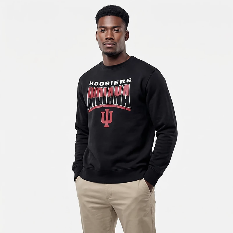 '47 Indiana University School Arch Over Logo Headline Long Sleeve Crew