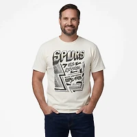 Mitchell & Ness Men's San Antonio Spurs Sidewalk Sketch Graphic T-shirt