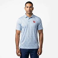 Antigua Men's Houston Cougars Primary Logo Field Ditsy Polo Shirt