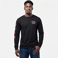 The Victory Men's Texas Tech University Small Logo Sleeve 2 Hit Long Graphic T-shirt