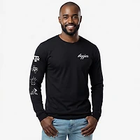 The Victory Men's Texas A&M University School Script Sleeve 2 Hit Long Graphic T-shirt