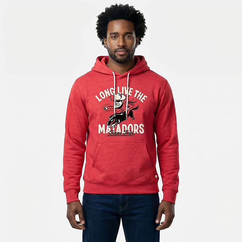 Homefield Men's Texas Tech Red Raiders Long Live the Matadors Retro Logo Sleeve Hoodie