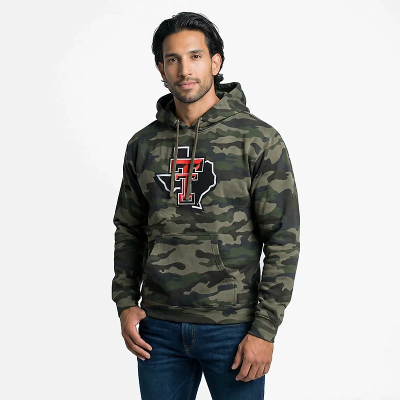 Something Inked Men's Texas Tech University Primary Logo Hoodie