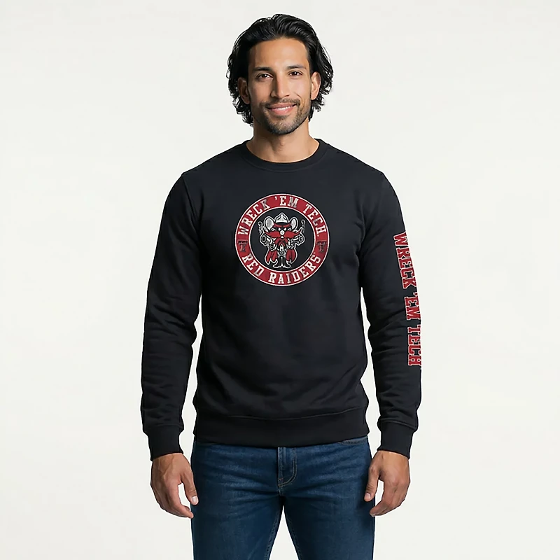 The Victory Men’s Texas Tech University Wreck Em 2-Hit Crew Sweatshirt