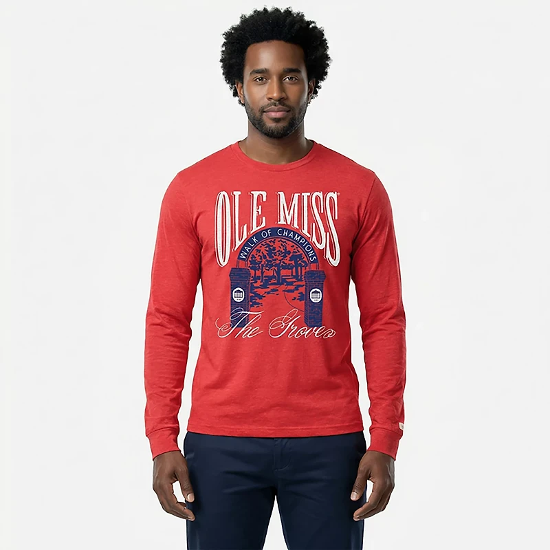 Homefield Men's Ole Miss Rebels The Grove Walk of Champions Long Sleeve T-shirt