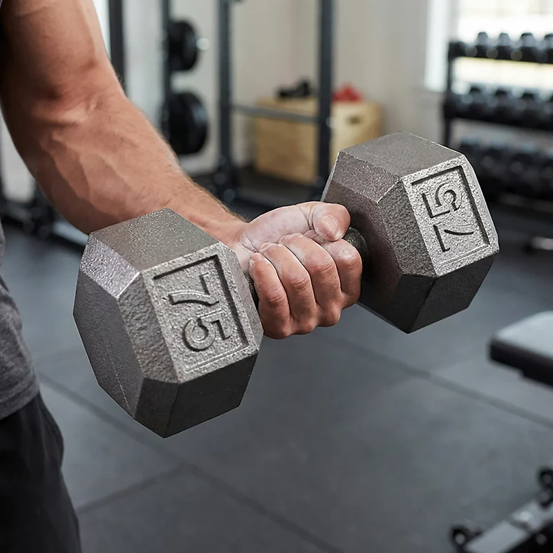 CAP Barbell 75 Lb. Solid Hex Dumbbell – Single