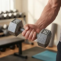 CAP Barbell 15 lb. Solid Hex Dumbbell - Single