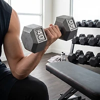 CAP Barbell lb. Solid Hex Dumbbell