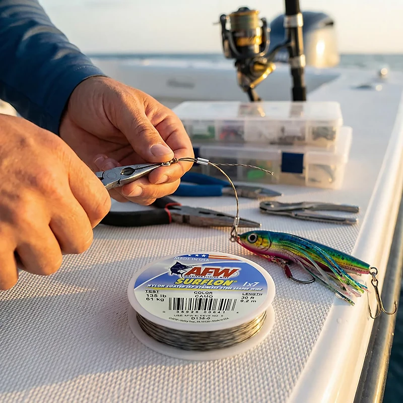American Fishing Wire Surflon 40 lbs - 30 ft Leader Wire