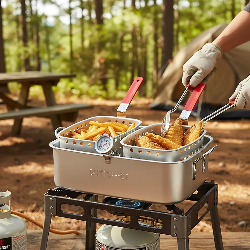 Outdoor Gourmet 15 qt. Pan with Dual Baskets