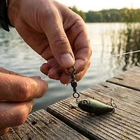Eagle Claw Barrel Swivels Black 12-Pack