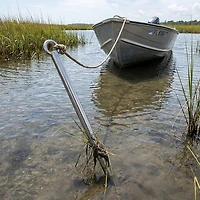 O&H 5 ft. Stainless Steel Marsh Anchor