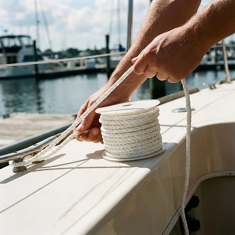 Marine Raider 3/8 in x 50 ft Twisted 3-Strand Anchor Line