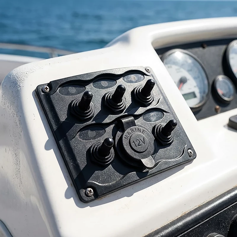 Marine Raider Electrical 5-Gang Switch Panel
