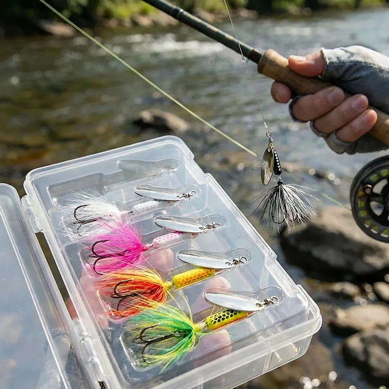 Blue Fox Whip Tail In-Line Spinnerbaits 5-Pack