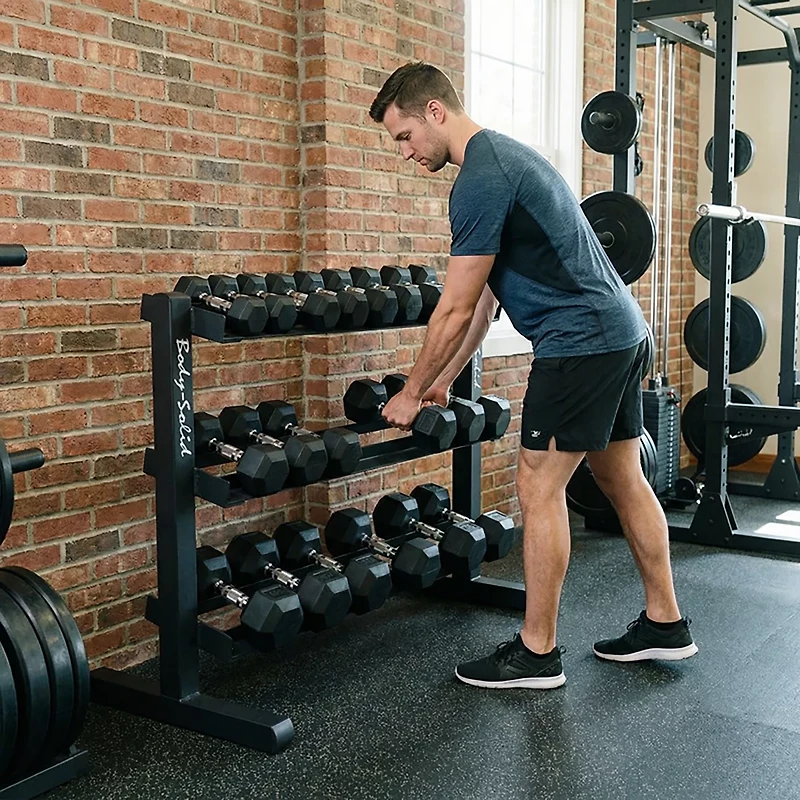Body-Solid 40" 3-Tier Dumbbell Rack