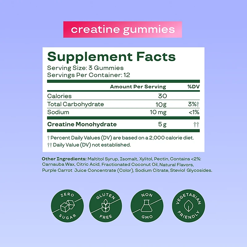 Bloom Nutrition Creatine Gummies - 36 ct