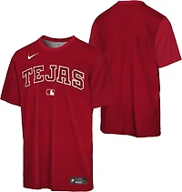 Nike Boys' Texas Rangers City Connect AC Sublimation Legend Graphic T-shirt
