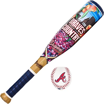 Franklin Sports Kids' MLB Atlanta Braves Soft Sport Bat and Ball Set