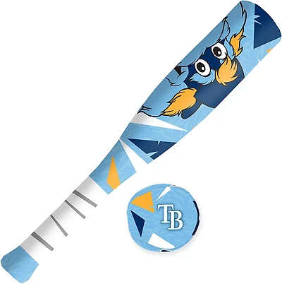 Franklin Sports Kids' MLB Tampa Bay Rays Mini Mascot Bat and Ball Set