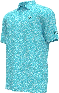 Callaway Boys' Tropical Music Allover Print Polo Shirt
