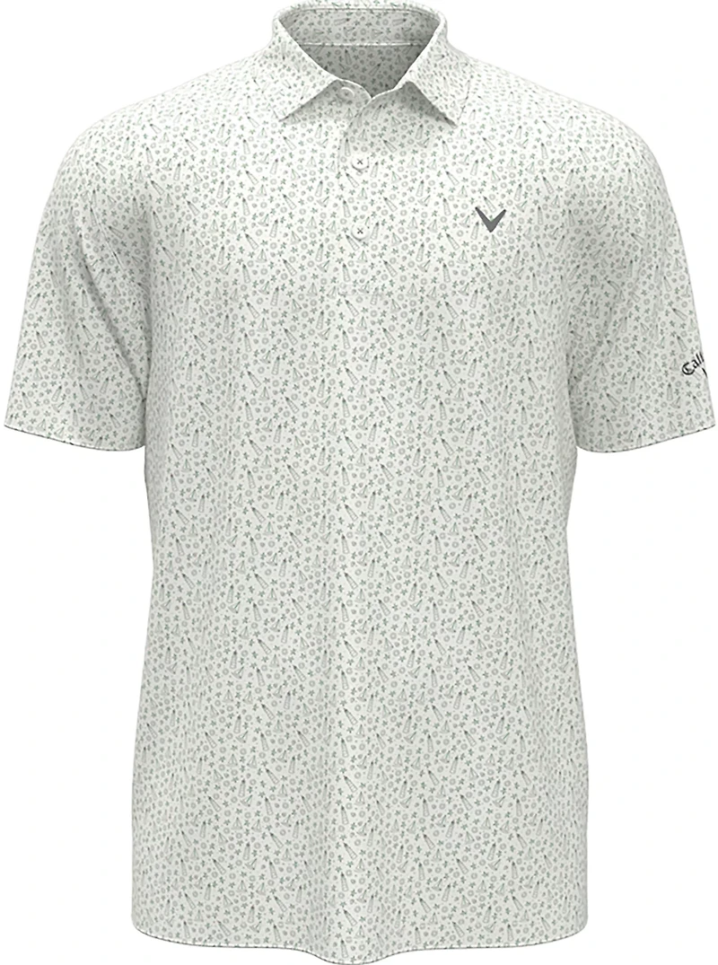 Callaway Boys' Nautical Allover Print Polo Shirt