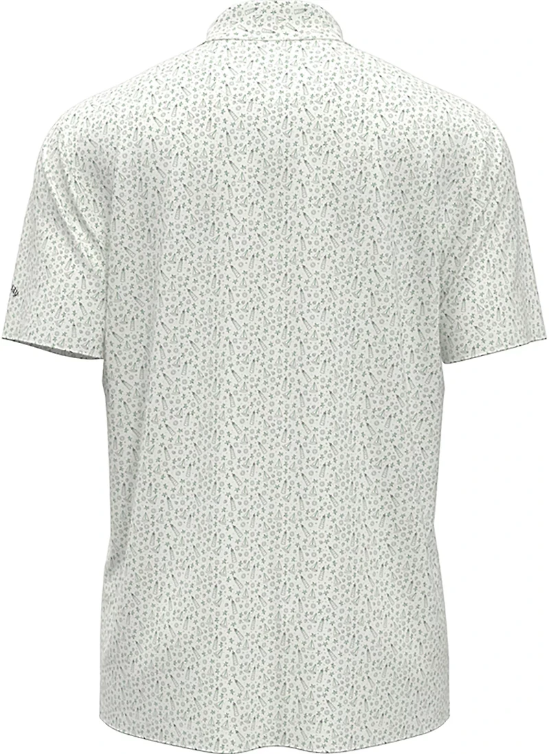 Callaway Boys' Nautical Allover Print Polo Shirt