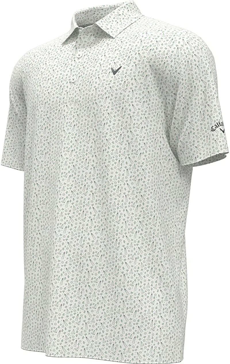 Callaway Boys' Nautical Allover Print Polo Shirt