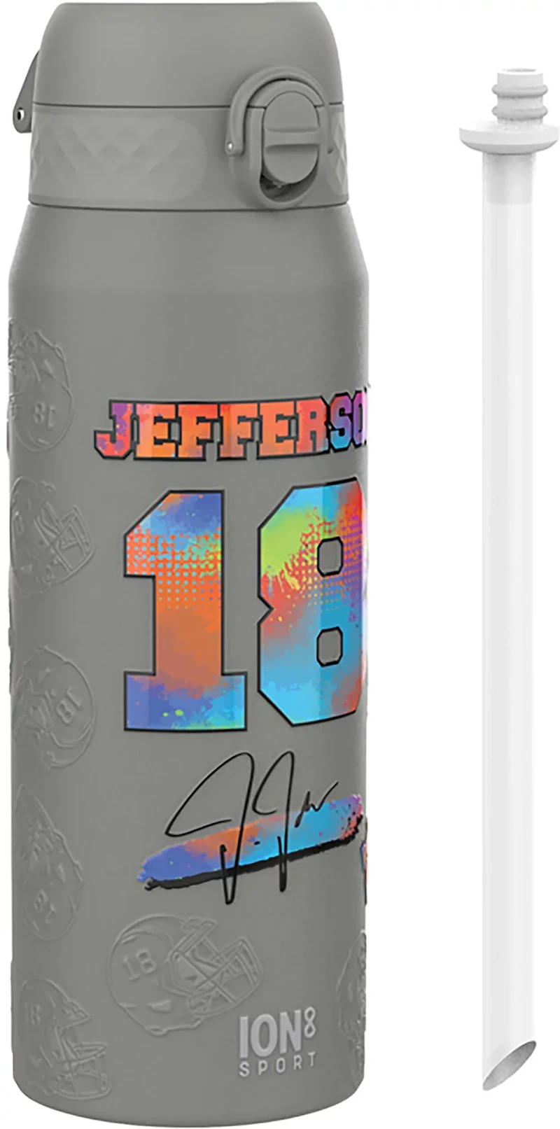 ION8 Minnesota Vikings Justin Jefferson Signature 24 oz Thermal Steel Water Bottle