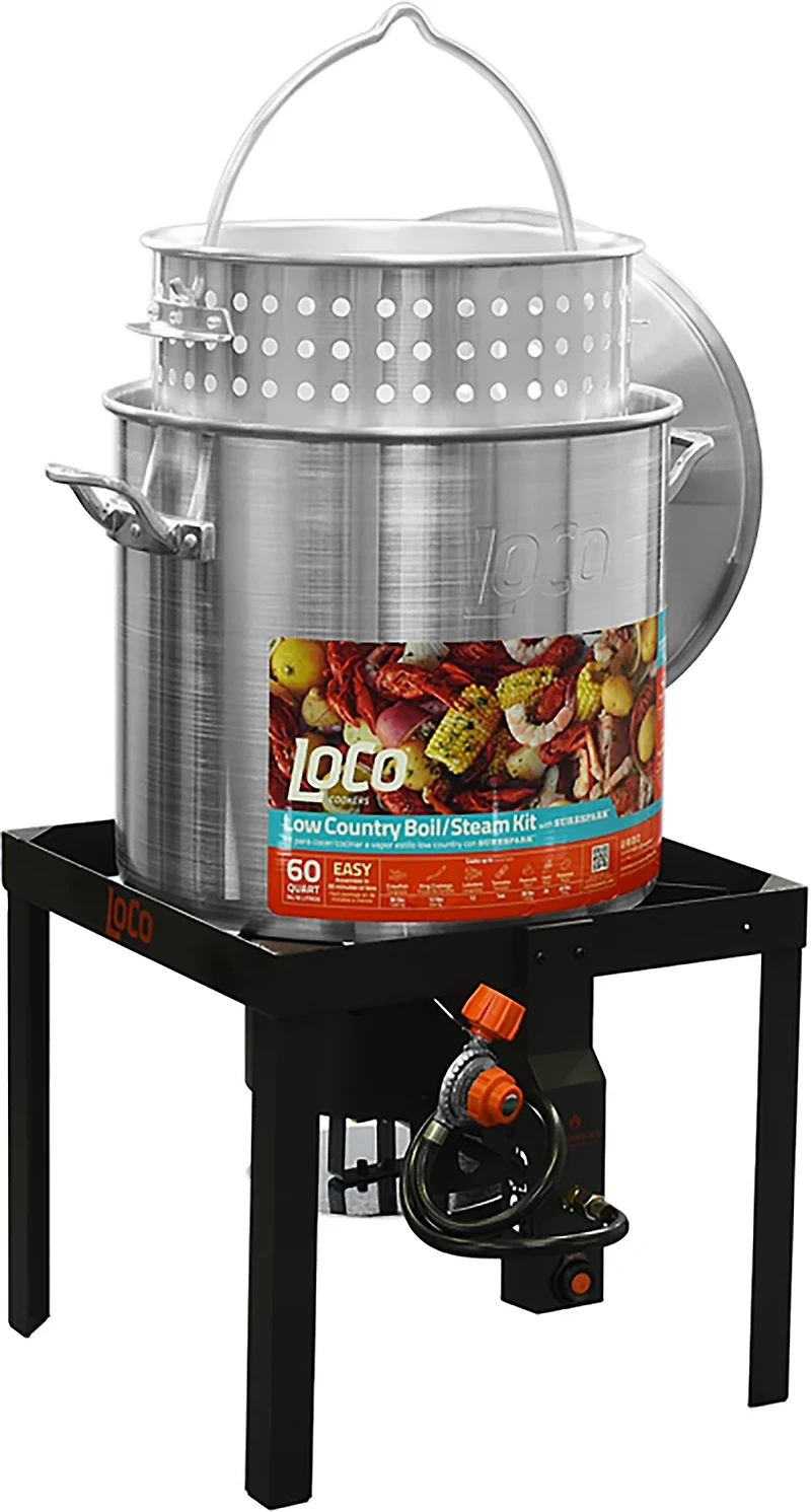Loco Cookers 60 QT Boiling Kit with SureSpark