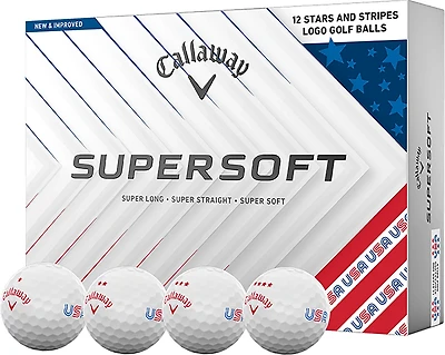 Callaway 2025 Supersoft USA 250 Golf Balls 12-pack