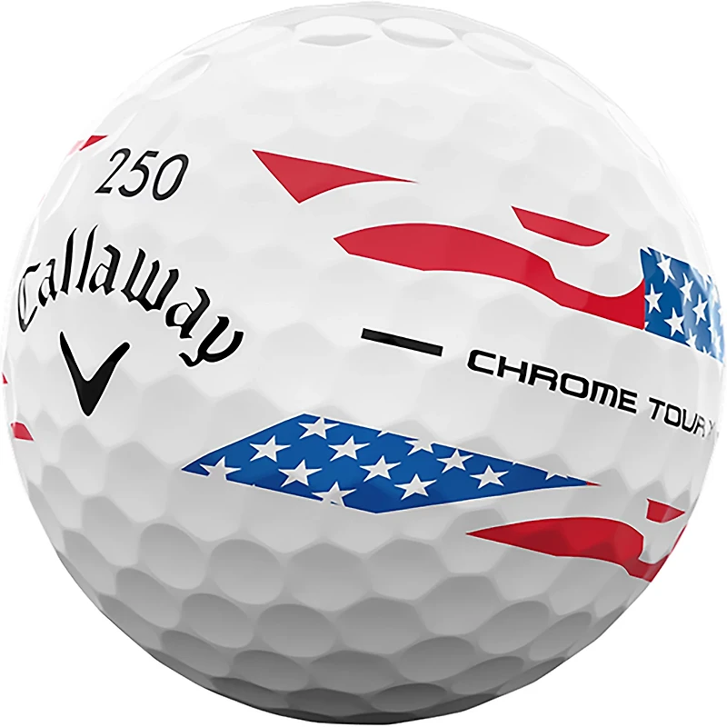 Callaway 2026 Chrome Tour X USA Stripe Golf Balls 12-pack