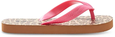 O'Rageous Girls' Cheetah Print Flip Flops