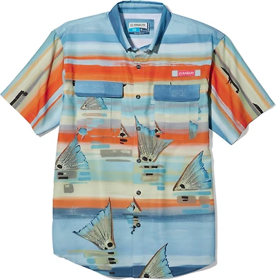 Magellan Outdoors Men's Laguna Madre Artist Series Flats Pattern Short Sleeve Fishing T-shirt