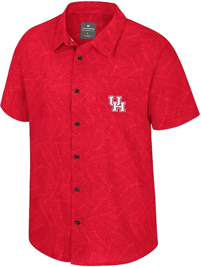 Colosseum Athletics Men's University of Houston Duncan Button Down Camp Shirt