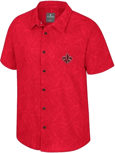 Colosseum Athletics Men's University of Louisiana at Lafayette Duncan Button Down Camp Shirt
