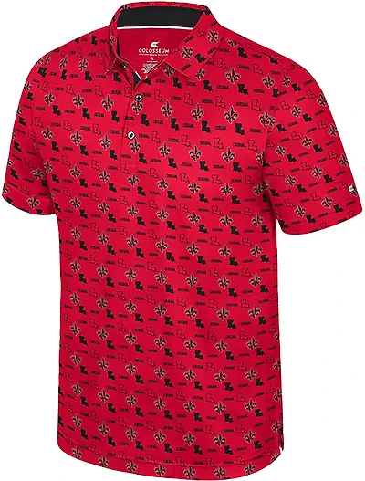 Colosseum Athletics Men's University of Louisiana at Lafayette Truthsayer Polo Shirt
