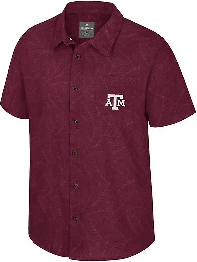 Colosseum Athletics Men's Texas A&M University Duncan Button Down Camp Shirt