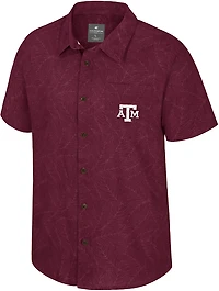 Colosseum Athletics Men's Texas A&M University Duncan Button Down Camp Shirt