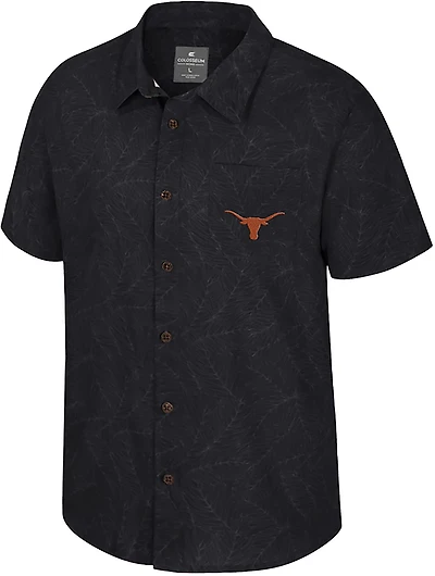 Colosseum Athletics Men's University of Texas Duncan Button Down Camp Shirt