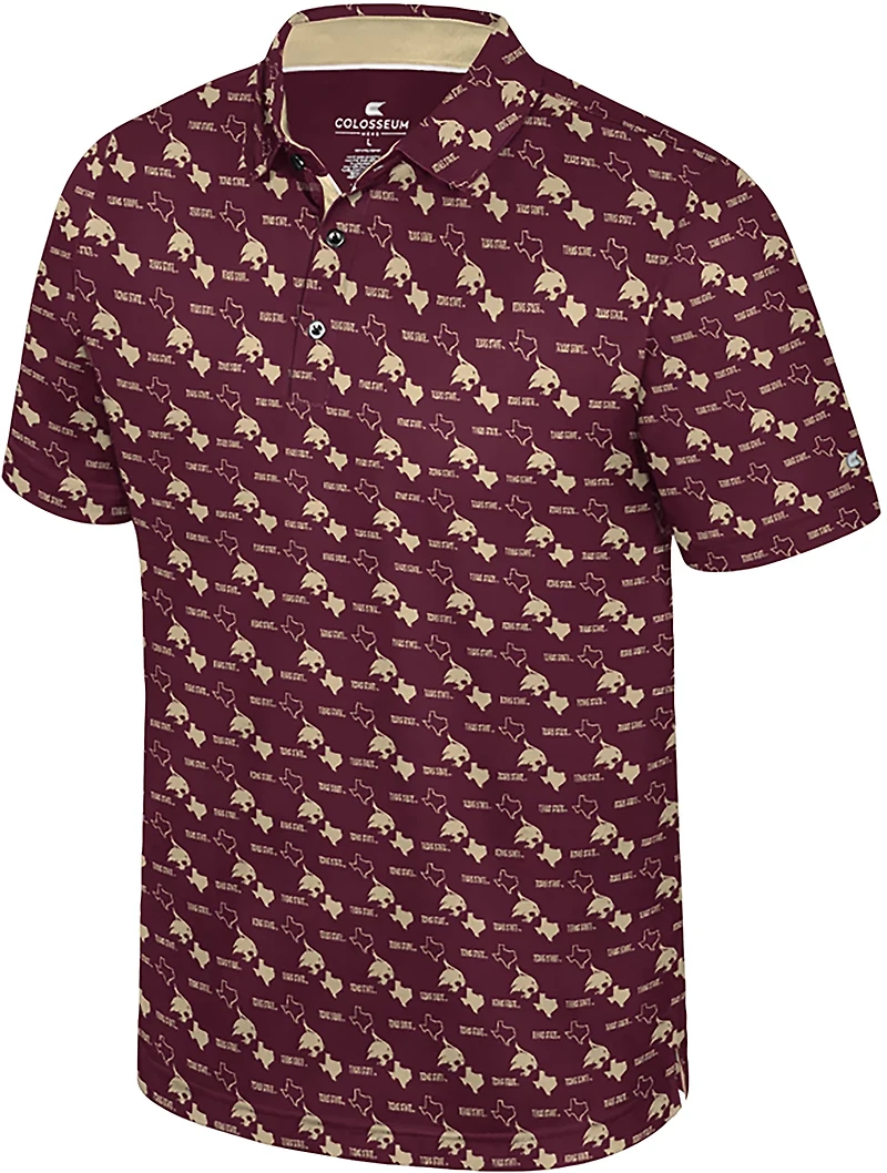 Colosseum Athletics Men's Texas State University Truthsayer Polo Shirt
