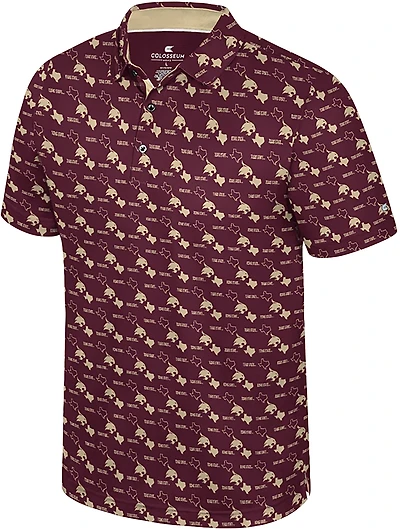 Colosseum Athletics Men's Texas State University Truthsayer Polo Shirt