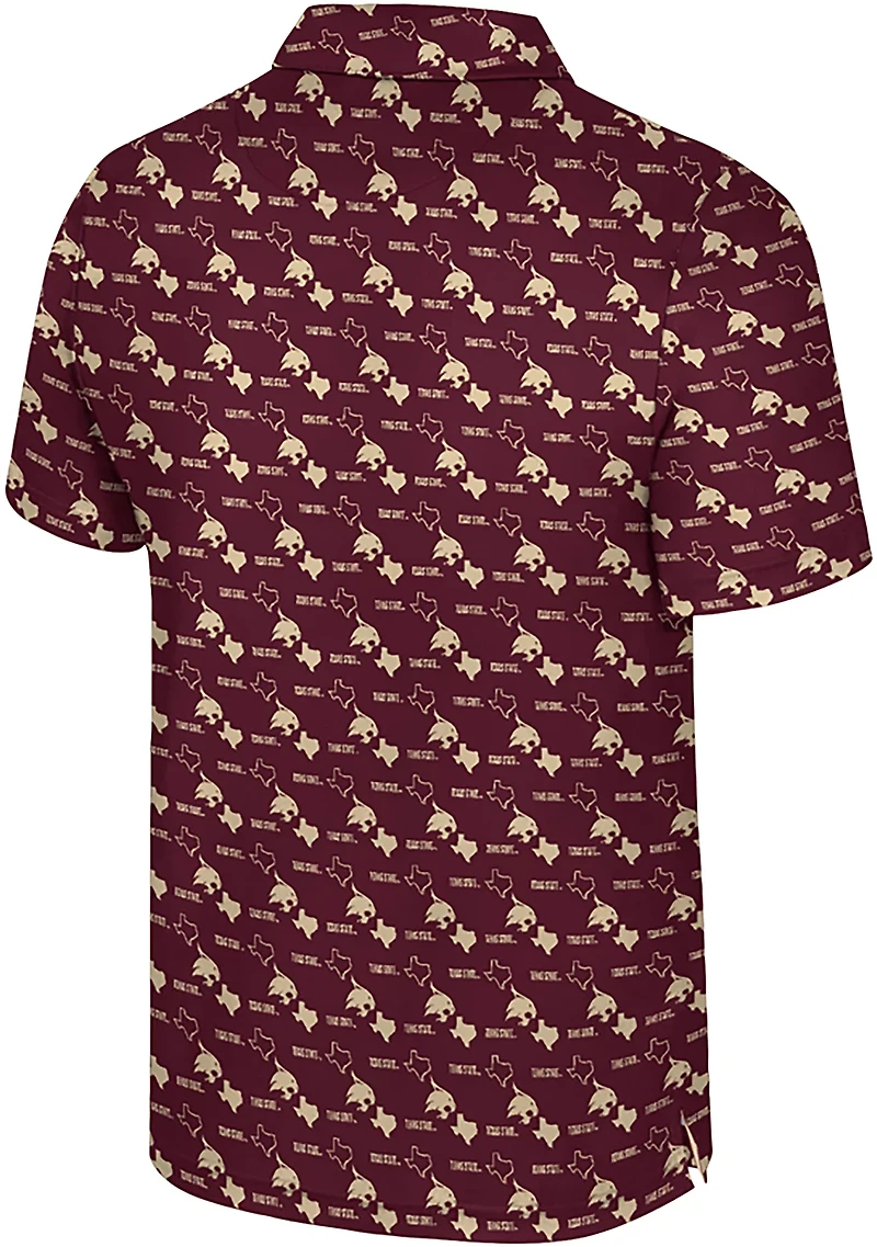 Colosseum Athletics Men's Texas State University Truthsayer Polo Shirt