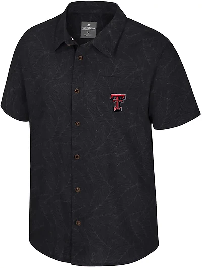 Colosseum Athletics Men's Texas Tech University Duncan Button Down Camp Shirt