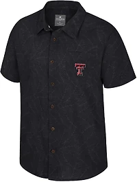 Colosseum Athletics Men's Texas Tech University Duncan Button Down Camp Shirt